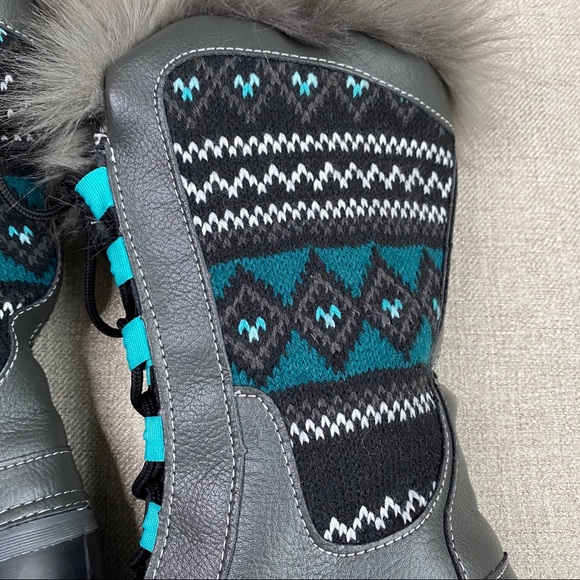 Western Chief Teal Speed Lace-Up Knit Boot - Picture 12 of 12